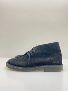 Clarks◆クラークス/ブーツ/26cm/ブラック/スウェード/15522