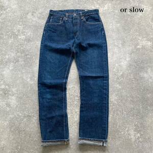 【or slow / オアスロウ】 107XX 13.7OZ ORIGINAL SELVEDGE DENIM 赤耳セルビッチ アイビーフィット デニムパンツ ジーンズ IVYフィット