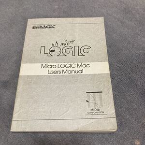 micro LOGIC Mac ver1.6 ユーザーマニュアル　取扱説明書 1994年