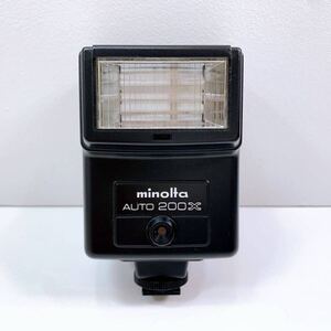 314【中古】MINOLTA AUTO 200X ストロボ 照明 ミノルタ オート 200X カメラアクセサリー コニカミノルタ用 動作未確認 現状品