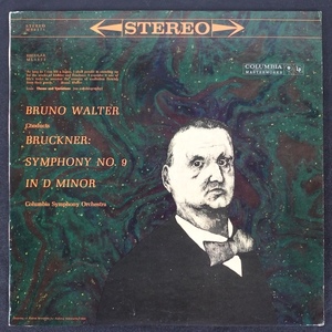 Bruno Walter Bruckner Symphony No.9 US盤 2EYE黒 MS6171 クラシック