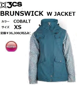 ★赤字大処分 3CS BRUNSWICK W JACKET COBALT XS ジャケット