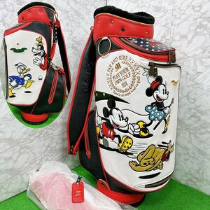 激レア Disney SRIXON コラボ キャディバッグ ミッキー ミニー グーフィー プルート ドナルドダック ディズニー スリクソン 【美品】