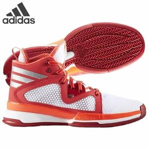 adidas アディダス adizero アディゼロ PG K 白/赤 バスケ ミニバス バッシュ B49681 23㎝