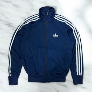 古着 送料無料 90s adidas TRACK JACKET NAVY アディダス トラックジャケット ジャージ【Vintage】