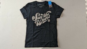パタゴニア　SAVE THE WAVES TEXT Tシャツ　ウィメンズXSサイズ　サーフスポットの環境保護活動　新品　送料185円