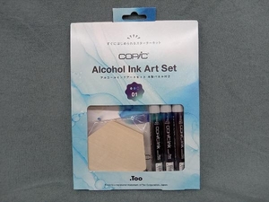 未使用品 COPIC コピック アルコールインク アートセット 木製パネル付き 01