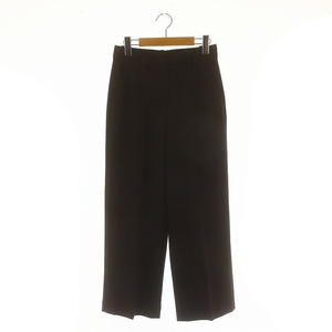 未使用品 セオリー Theory 24AW Admiral Crepe Relax ST Pant FL J パンツ ストレート ストレッチ XX0 ダークブラウン /HK ■OS ■SH レデ