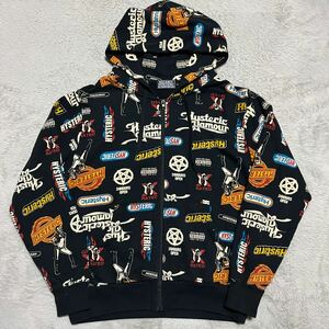 HYSTERIC GLAMOUR GIRL 総柄　MULTI パーカー　L ヒステリックグラマー　HOODIE スウェット　