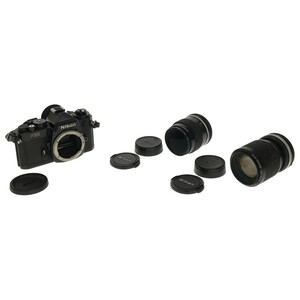 Nikon FE2 MF一眼レフ フィルムカメラ Micro-NIKKOR 55mm F2.8 Ai-s + Zoom 35-105mm F3.5-4.5 ボディ レンズ ジャンク 現状品 C3878