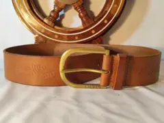 【極厚革４ＭＭ！】ＲＡＬＰＨ　ＬＡＵＲＥＮ　高級イタリアンレザーベルト　正規品