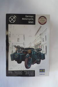 マスターボックス Master Box 3528f 1/35 第二次世界大戦・ドイツ BMW R75 軍用サイドカー (エッチングパーツ付) German Motorcycle