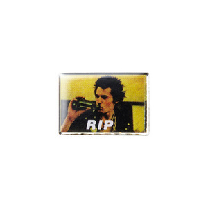 新品 14AW Supreme RIP Pin シド・ヴィシャス ピンバッジ Sid Vicious