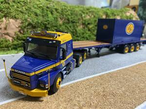 （5）　WSI　ASG　SCANIA T113/T143　Vlakke Oplegger (3 as)　07-1007　1/50