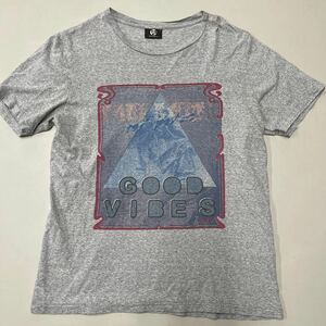 PS Paul Smith PS ポールスミス Tシャツ 半袖 メンズ Mサイズ 杢グレー 日本製 トップス MADE IN JAPAN GOOD VIBES