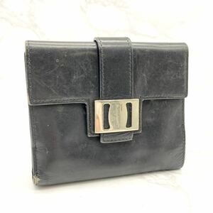 FN13935R【1000円スタート!!】Salvatore Ferragamo サルヴァトーレフェラガモ 折りたたみ財布 二つ折り財布 財布 ウォレット AQ-222406