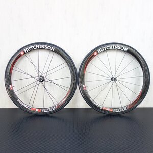 [ホイール] HUTCHINSON RT1 Read Tubeless カーボン クリンチャー チューブレス ホイール 前後 700c フリーカンパ10s 【 中古品 】