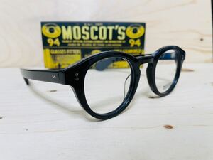 ◆MOSCOT◆KEPPE◆モスコット◆眼鏡フレーム 人気 ボストン セルフレーム サングラス 黒縁 未使用 美品