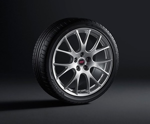 【ＳＵＢＡＲＵ・ＷＲＸ】ＳＴＩ19インチ アルミホイール(BBS) (ライトシルバー）WRX STI用【スバル部品】★ST28100ZR550