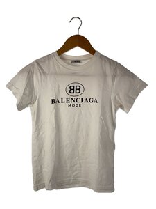 BALENCIAGA◆半袖カットソー/XS/コットン/WHT