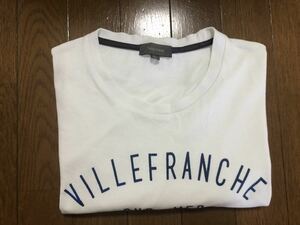 [OC]Field / Dream フィールド・ドリーム (オンワード樫山) VILLE FRANCHE ロゴ 半袖シャツ ホワイト 日本Lサイズ