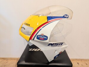 美品 NSR250R SP MC21 純正 アッパーカウル フロントカウル NSR ノーマル ロスマンズ HRC 外装 アッパー フロント カウル 64210-KV3H-8300