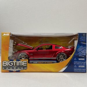 Jada BIGTIME MUSCLE 1/24 SHELBY GT500KR 2008年 シェビー フォード マスタング コブラ カスタム 完成品ミニカー モデルカー