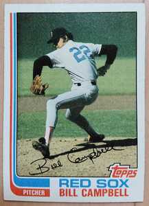 ★BILL CAMPBELL TOPPS 1982 #619 MLB VINTAGE メジャーリーグ 大リーグ ビル キャンベル BOSTON RED SOX ボストン レッドソックス