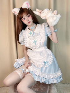 メイド服 ナース 看護師 コスプレセット ロリータ セクシー 可愛い 十字架 クロス ゆめかわいい キュート ハート フリル ロリィタ