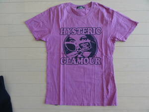 美品 HYSTERIC GLAMOUR ROCK ME BABY 半袖Tシャツ パープル Sサイズ 0262CT15