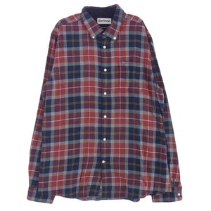 Barbour バブアー 241MSH5065 Rasay タータンチェック ボタンダウンシャツ テーラードフィット 長袖シャツ USA M【中古】