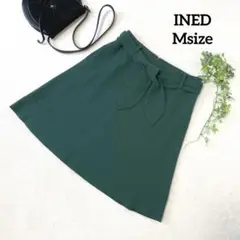 INED イネド　グリーン　スカート　Msize 春夏秋