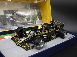 1:18 Minichamps ロータス 97T 初優勝 JPS仕様 ガッツポーズ A.セナ #12 ポルトガルGP Lotus Senna 限定BOX