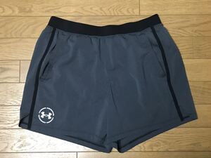 UNDER ARMOUR MEN’S RUNNING SHORTS (インナー付き) size-L(平置き39股下13) 中古(美品) 送料無料 NCNR