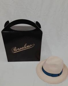 ボルサリーノ　Borsalino パナマハット　定価121,000円　麦わら帽子