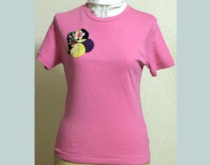 コットン＆シルク tl55 日本製 半袖Tシャツ L ピンク　送料無料