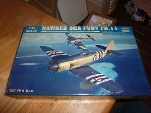 1/48　ホーカー シーフューリー FB.11　トランぺッター TRUMPETER　HAWKER SEA FURY FB.11