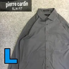 K1233 pierre cardin 古着 長袖 ワイシャツ ドレス