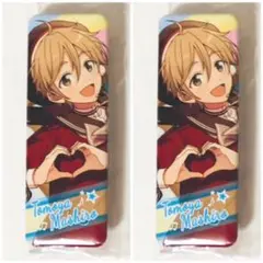 新品★あんスタ★Ra*bits【真白友也】ロング缶バッジ★ロングカンバッジ★2点