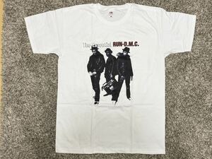 【新品】Lサイズ RUNDMC Tシャツ 古着 ヴィンテージ ヒップホップ ロックT adidas 90S Hiphop アディダス ランディエムシー