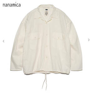 ○★新品未使用　nanamica（ナナミカ）　コットンウールデッキシャツ　XL　ナチュラル★○