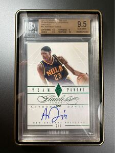 2012-13 Panini Flawless Anthony Davis 2/5 直筆サインカード RC Lakers mvp NBA BGS 9.5 