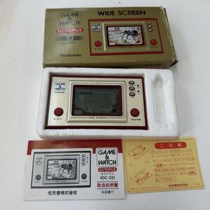 Y632-M29-535 NINTENDO ニンテンドー GAME＆WATCH ゲームウォッチ OCTPUS OC-22 取扱説明書付き 箱付き ゲーム