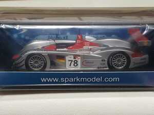 新品 1/43 スパーク SPARK AUDI - R8 no.78 WINNER 12h SEBRING 2000 F.BIELA - T.KRISTENSEN - E.PIRRO