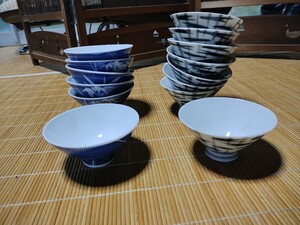 時代物　ご飯茶碗 14人前