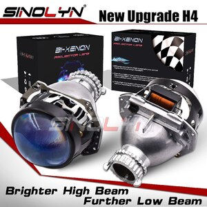 SINOLYN H4ヘラ3R G5レンズプロジェクターヘッドライトバイキセノンブルーレンズ3.0 D2S D2Hキセノン電球車 レトロフィット