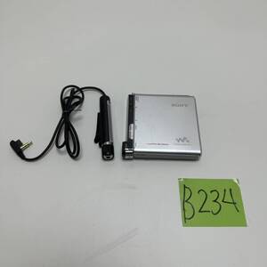 ☆B234 SONY ソニー WALKMAN ウォークマン MZ-RH1 シルバー MD ウォークマン ポータブルMDプレーヤー リモコン付(中古品/現状品/保管品)☆