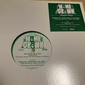 Home Grown / Zimboo Zin / FEAT. PUSHIN,MOOMIN,RYO THE SKYWALKER / 12 レコード