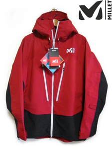 新品 定価6.8万MILLET TYPHON WARM STEEP L /EU Mティフォン ウォーム スティープ ジャケット メンズJKTレッド赤x黒ブラックMIV01992スノー