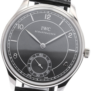 IWC SCHAFFHAUSEN IW544504 ポルトギーゼ K18WG スモールセコンド 手巻き メンズ _826766